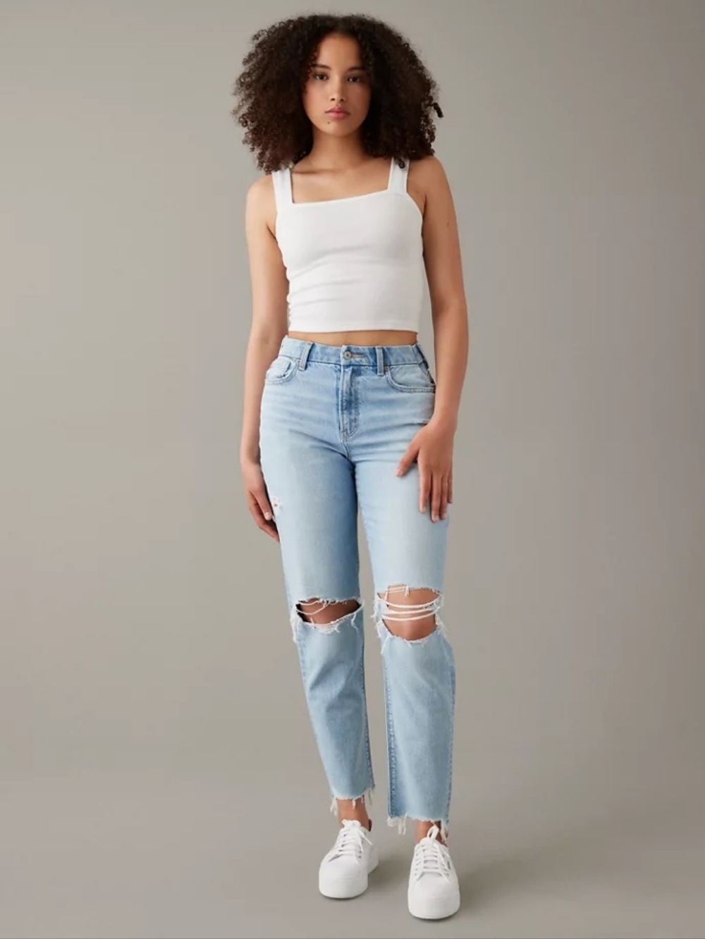 American Eagle Strigid Curvy Mom Jeans - 10 Short